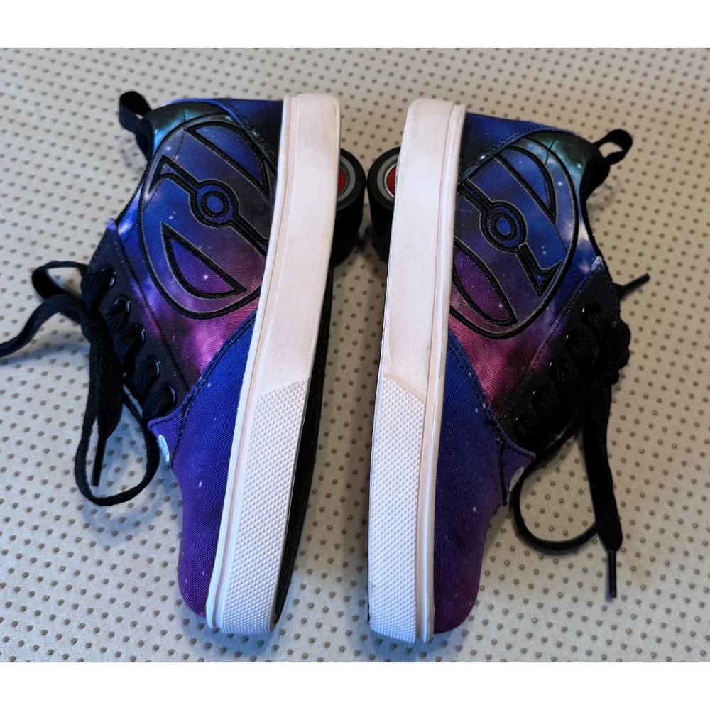 Heelys Pro 20 Galaxy Nebula Skate Shoes Purple Blue Black Kids Youth Size 13C